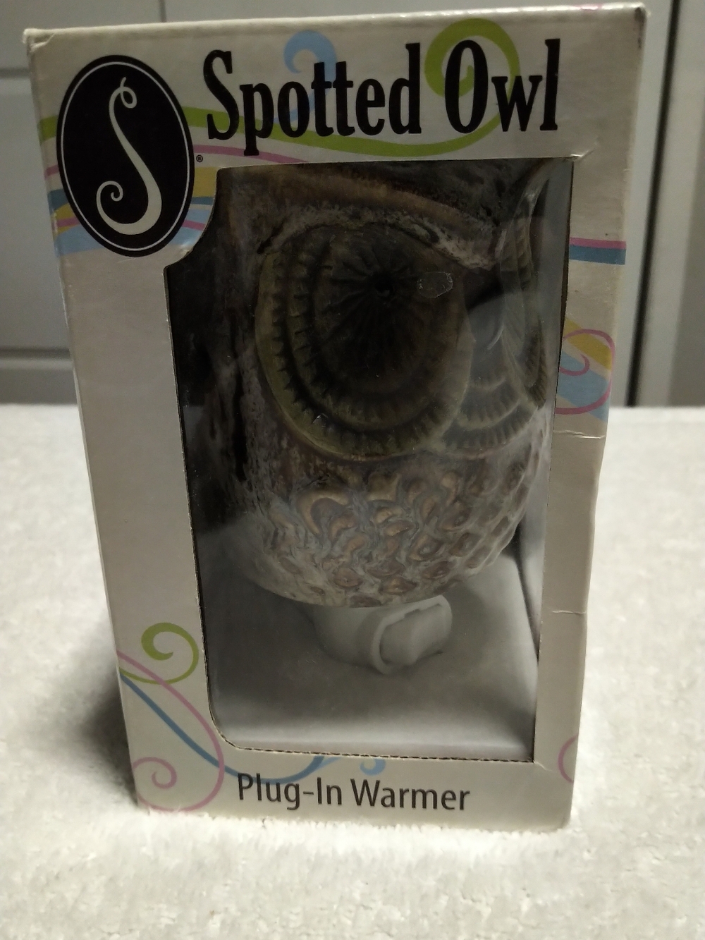 NEW Scentsy Spotted Owl Lamp Electric Tart Warmer Wax Night Light Home Decor